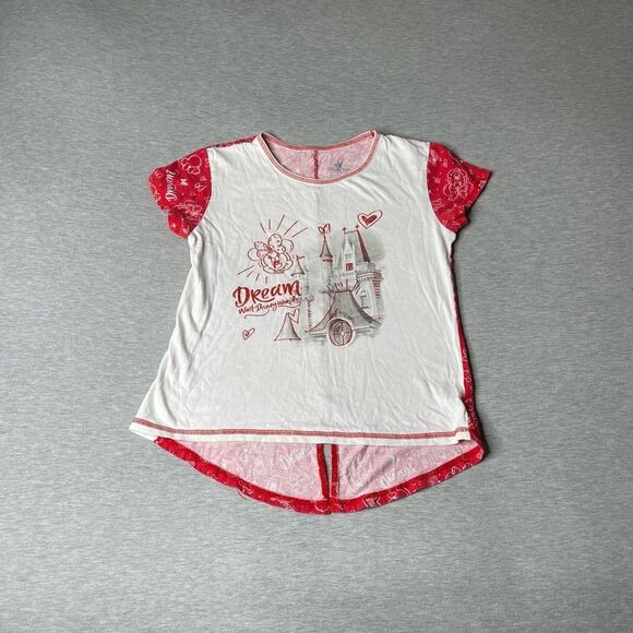 Disney Parks Girl's "Dream Walt Disney World" Castle Graphic Short-Sleeve Top - Picture 1 of 5